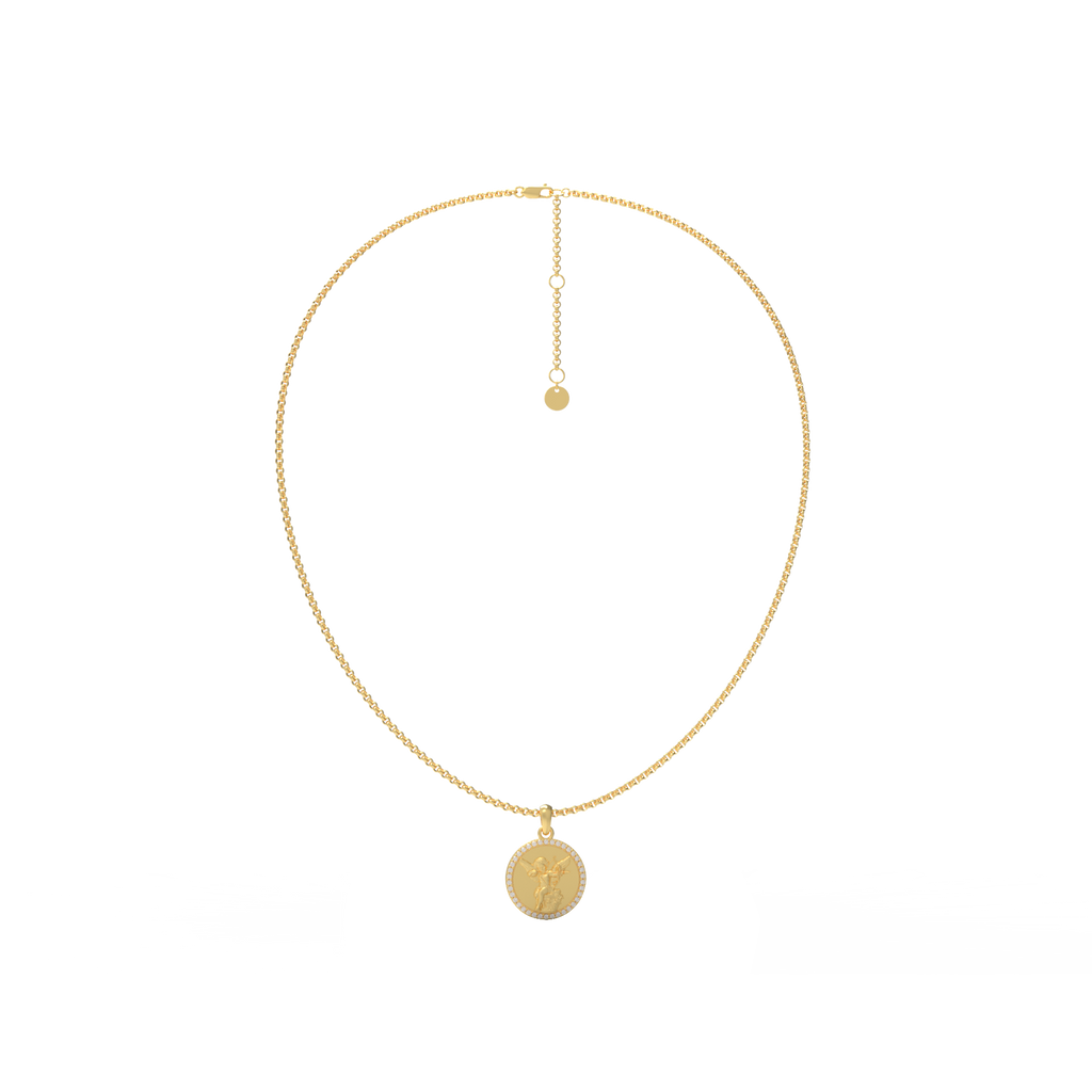 Heirloom Relief Halo Necklace