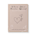 When Love Meets Grief Journal — Softcover Grief Companion Notebook — Light Orange