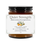 Quiet Strength Premium Handcrafted Soy Candle Travel Size | Citrus, Lavender, Jasmine, Oakmoss & Cedarwood | 4oz