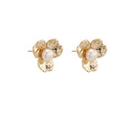 Jasmine Pearl Bloom Stud Earrings by Jasmine's Light Collection