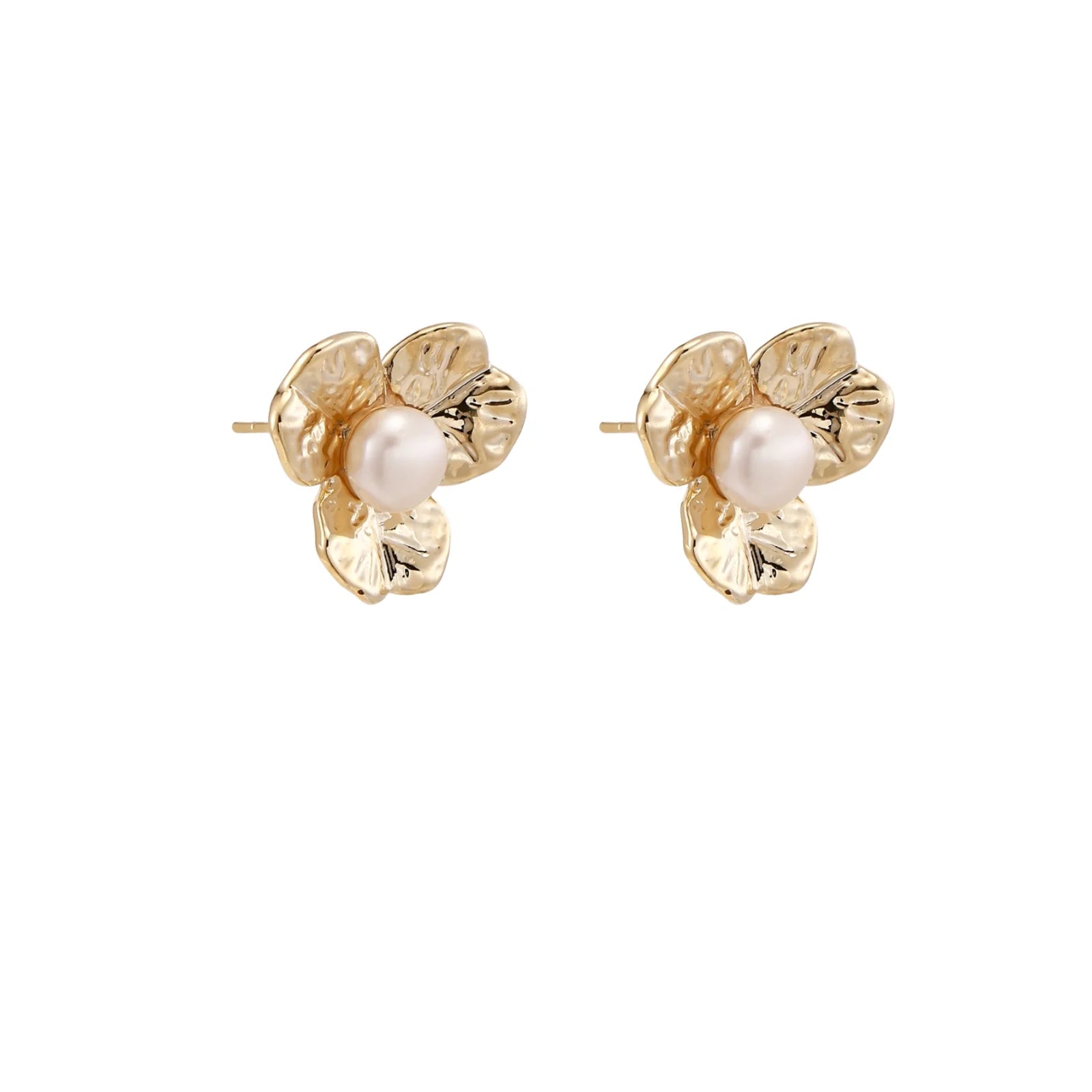 Jasmine Pearl Bloom Stud Earrings by Jasmine's Light Collection