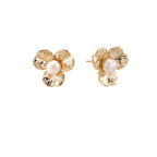 Jasmine Pearl Bloom Stud Earrings by Jasmine's Light Collection