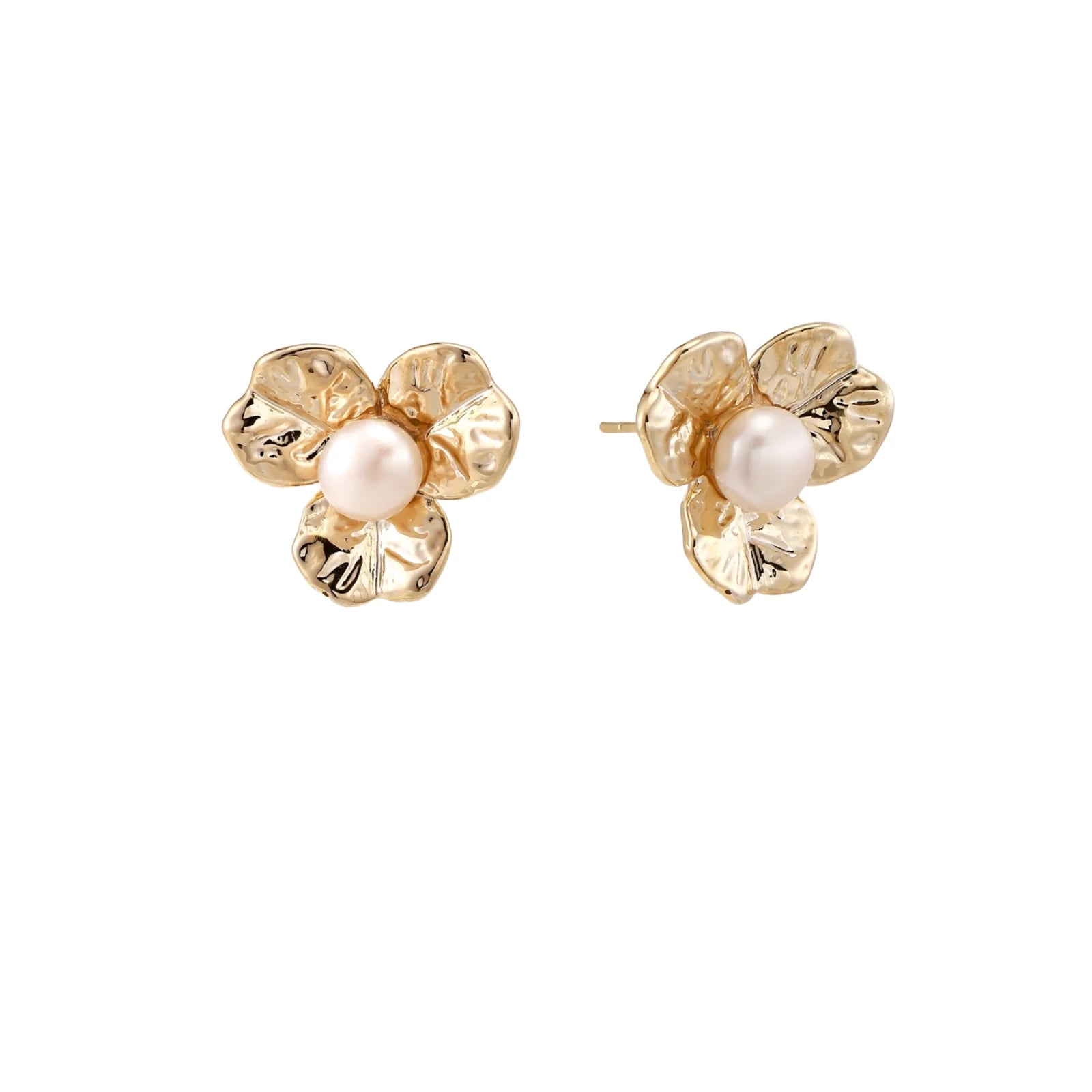 Jasmine Pearl Bloom Stud Earrings by Jasmine's Light Collection