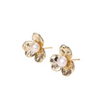 Jasmine Pearl Bloom Stud Earrings by Jasmine's Light Collection