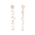 Jasmine Cascade Earrings | Sterling Silver Floral Drop Earrings | S925 Silver
