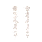 Jasmine Cascade Earrings | Sterling Silver Floral Drop Earrings | S925 Silver