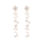 Silver Jasmine Cascade Earrings by Jasmine's Light Collection