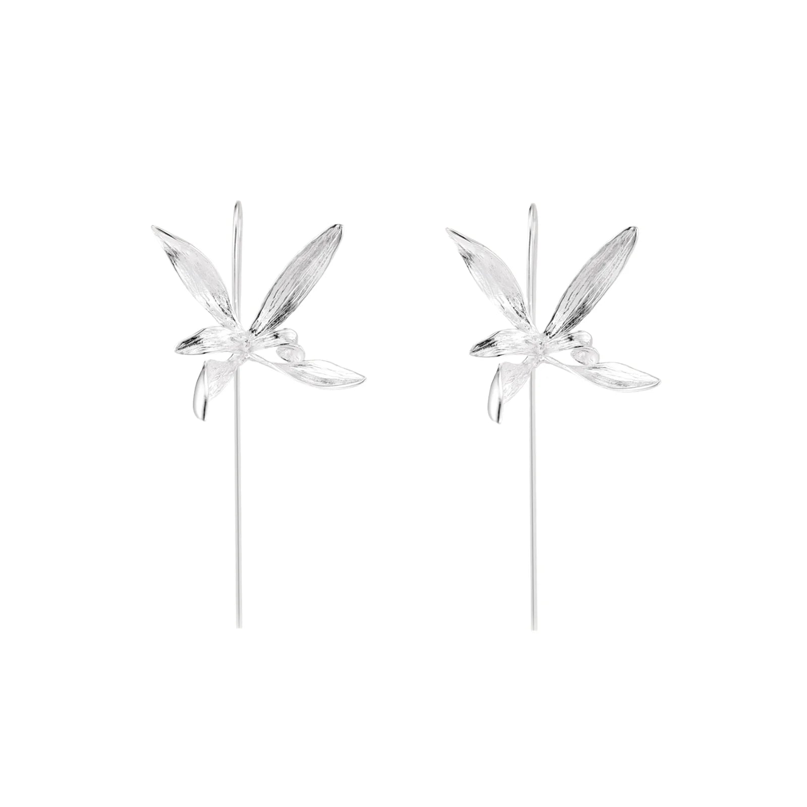 Silver Jasmine Whisper Earrings by Jasmine's Light Collection