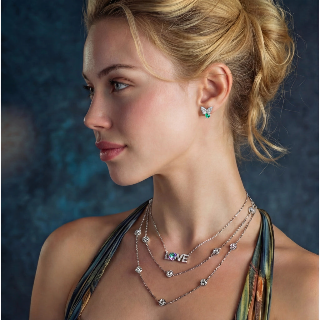 Wings of Renewal Butterfly Studs by Jasmine's Light Collection