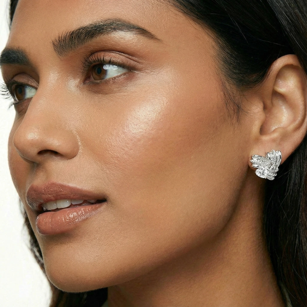Intertwined Heart Studs by Jasmine's Light Collection
