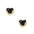 Guardian Angel Heart Studs by Jasmine's Light Collection