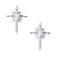 Radiant Celestial Cross Studs by Jasmine's Light Collection