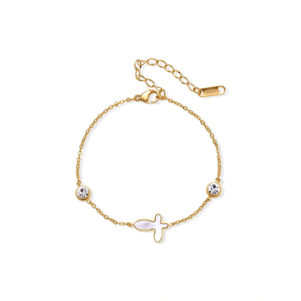 Held by Faith Cross Bracelet