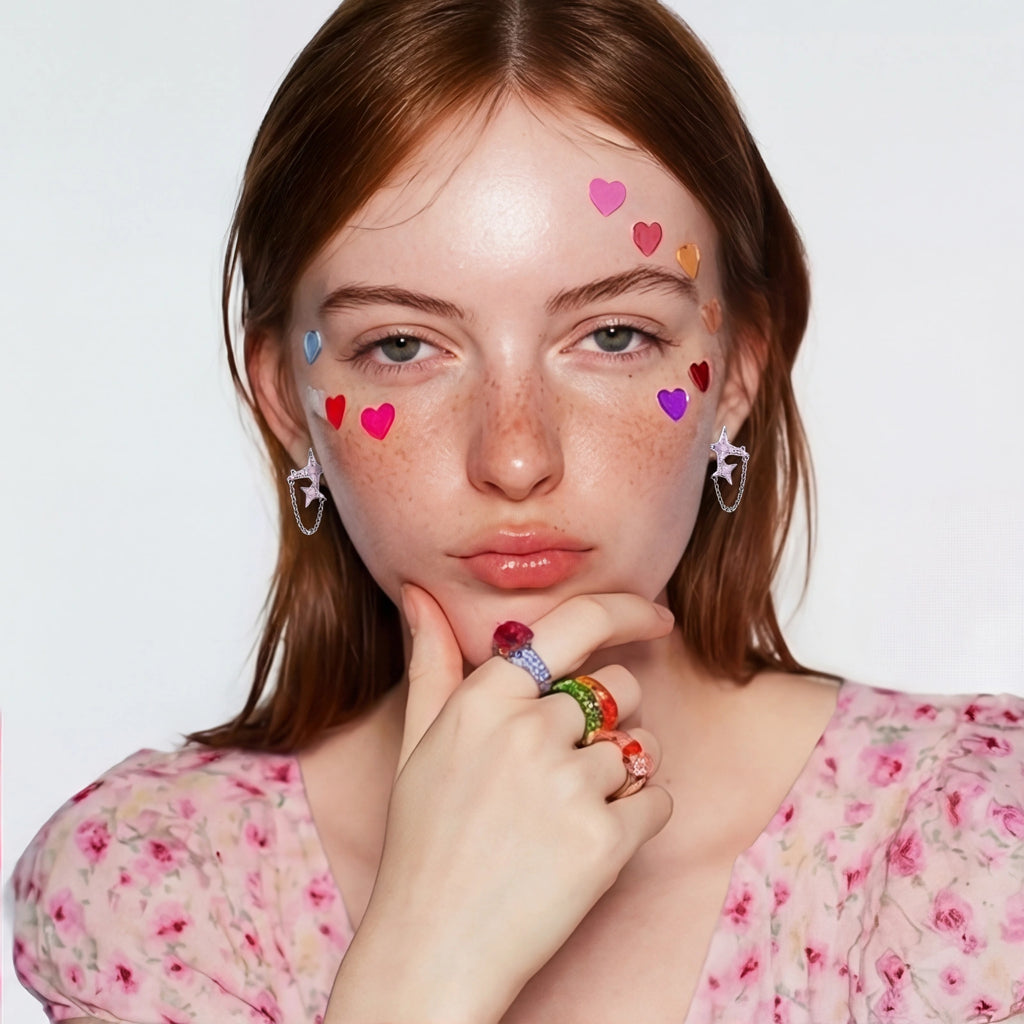 Connected by Light Earrings (Pink)