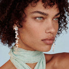 Silver Jasmine Cascade Earrings by Jasmine's Light Collection