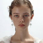 Silver Jasmine Bloom Earrings by Jasmine's Light Collection