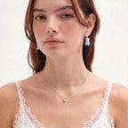 Kawaii Bear Crystal Earrings
