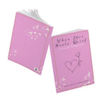 When Love Meets Grief Journal — Softcover Grief Companion Notebook — Magenta