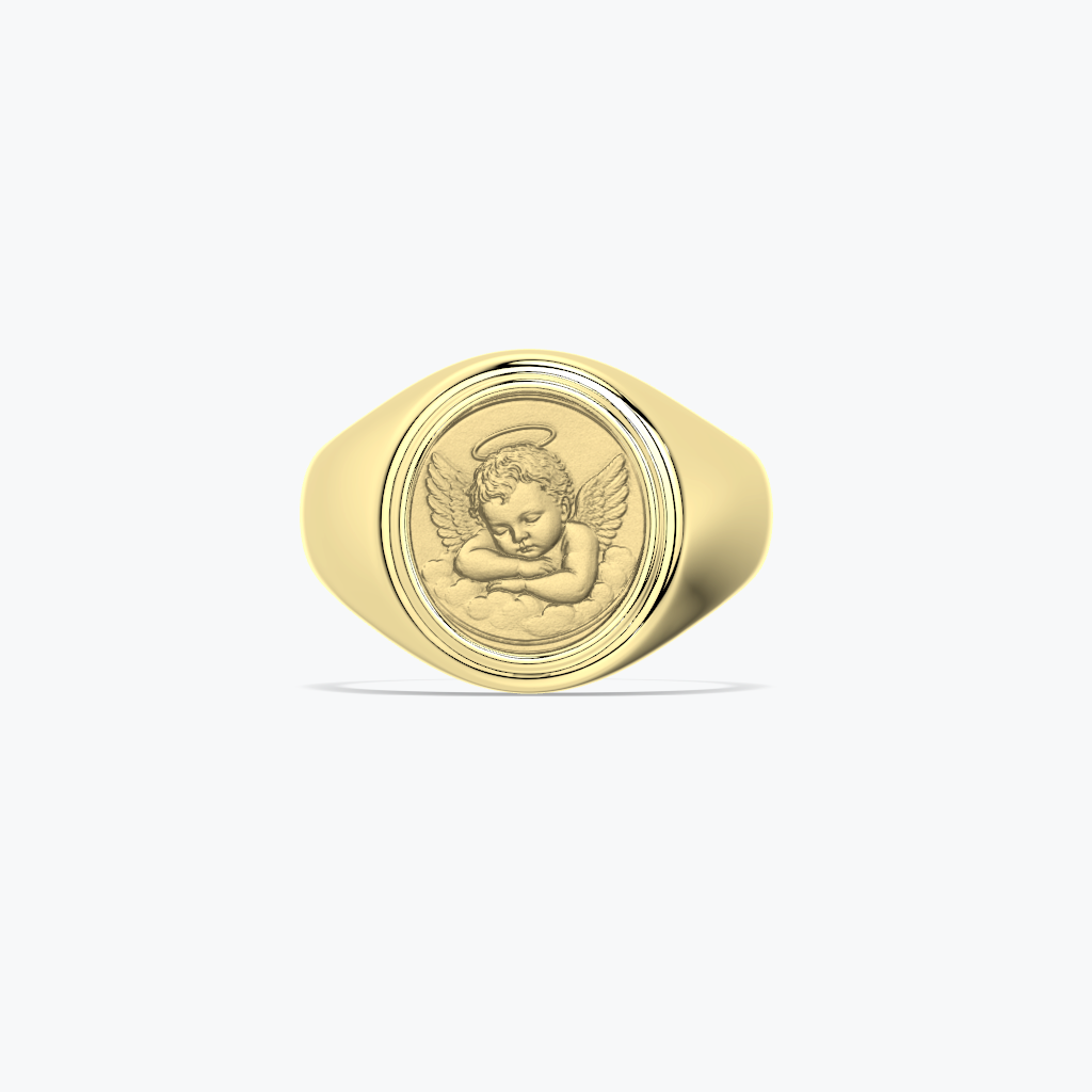 Angel Baby Coin Ring