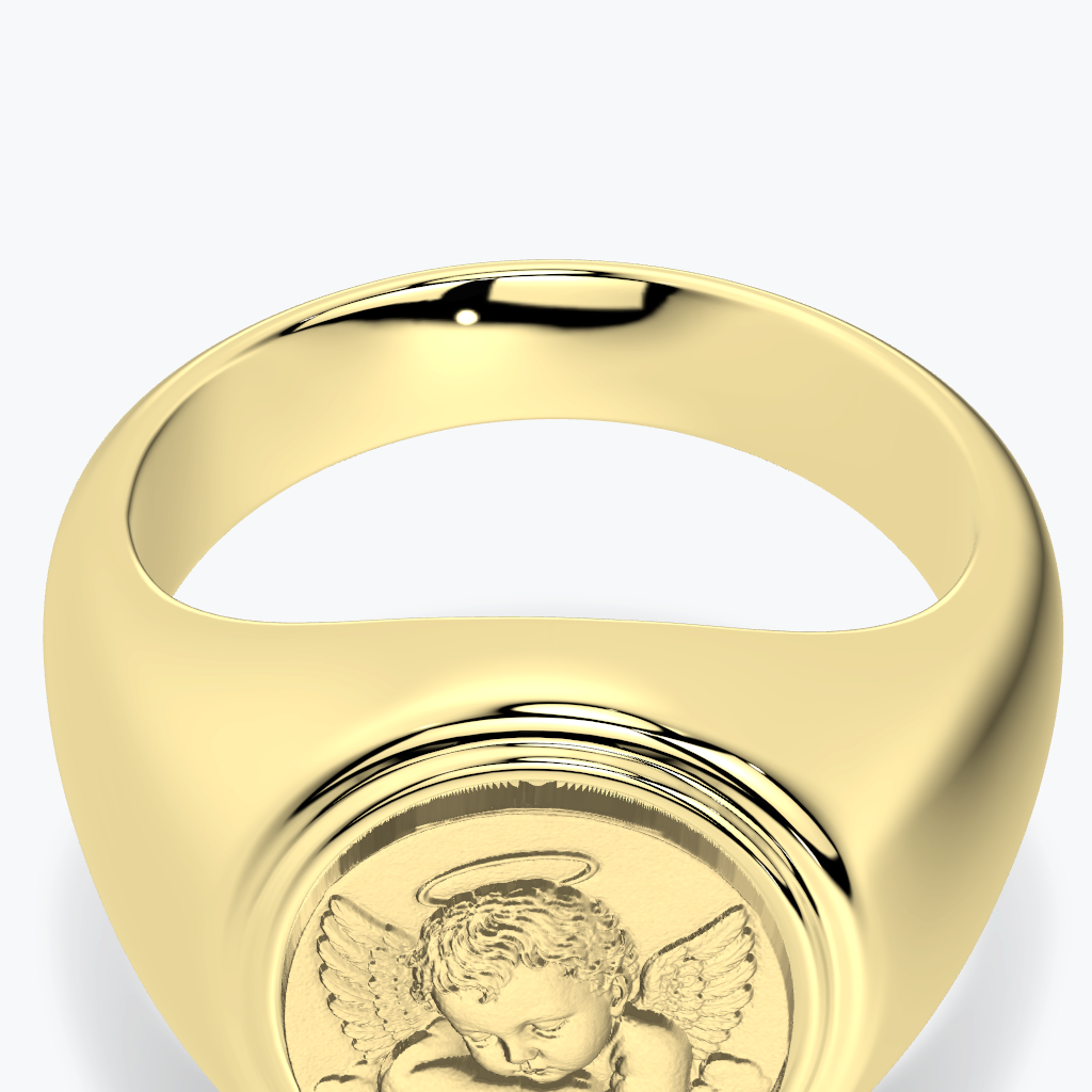 Angel Baby Coin Ring