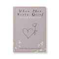 When Love Meets Grief Journal — Softcover Grief Companion Notebook — Light Gray