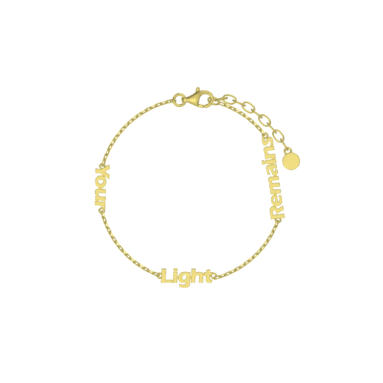 Personalized Three-Word Bracelet: Linked by Love