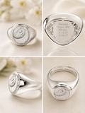 Personalized Photo & Engraved Coin Ring