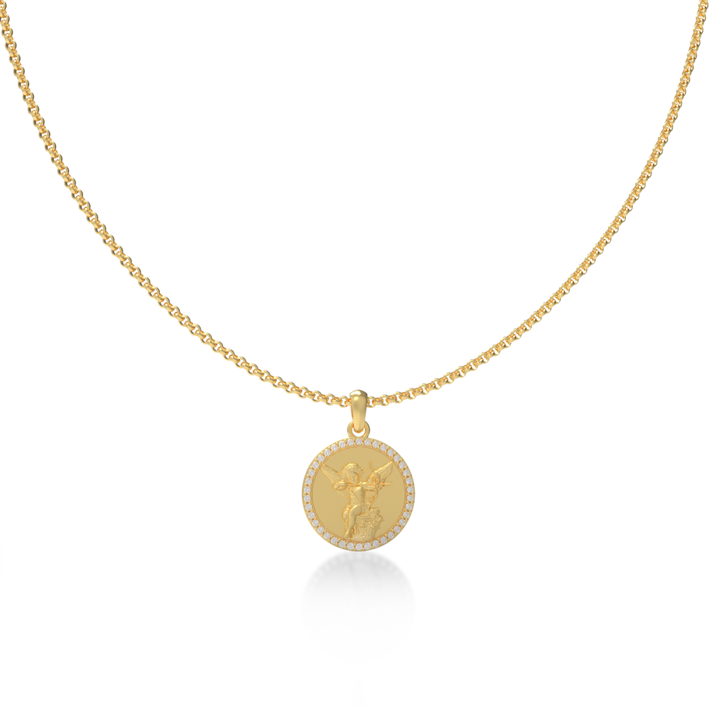 Heirloom Relief Halo Necklace