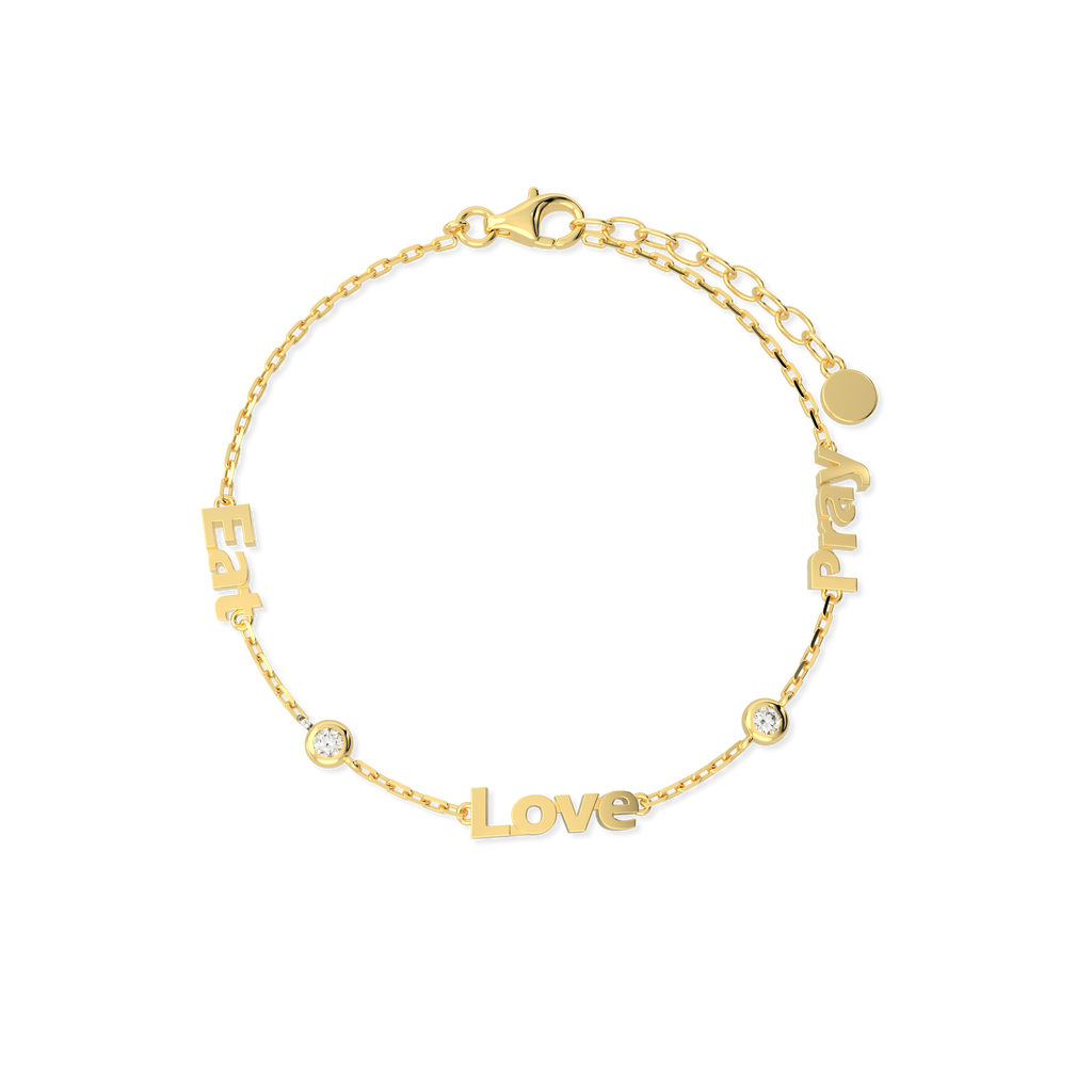 Names Linked by Love Bracelet