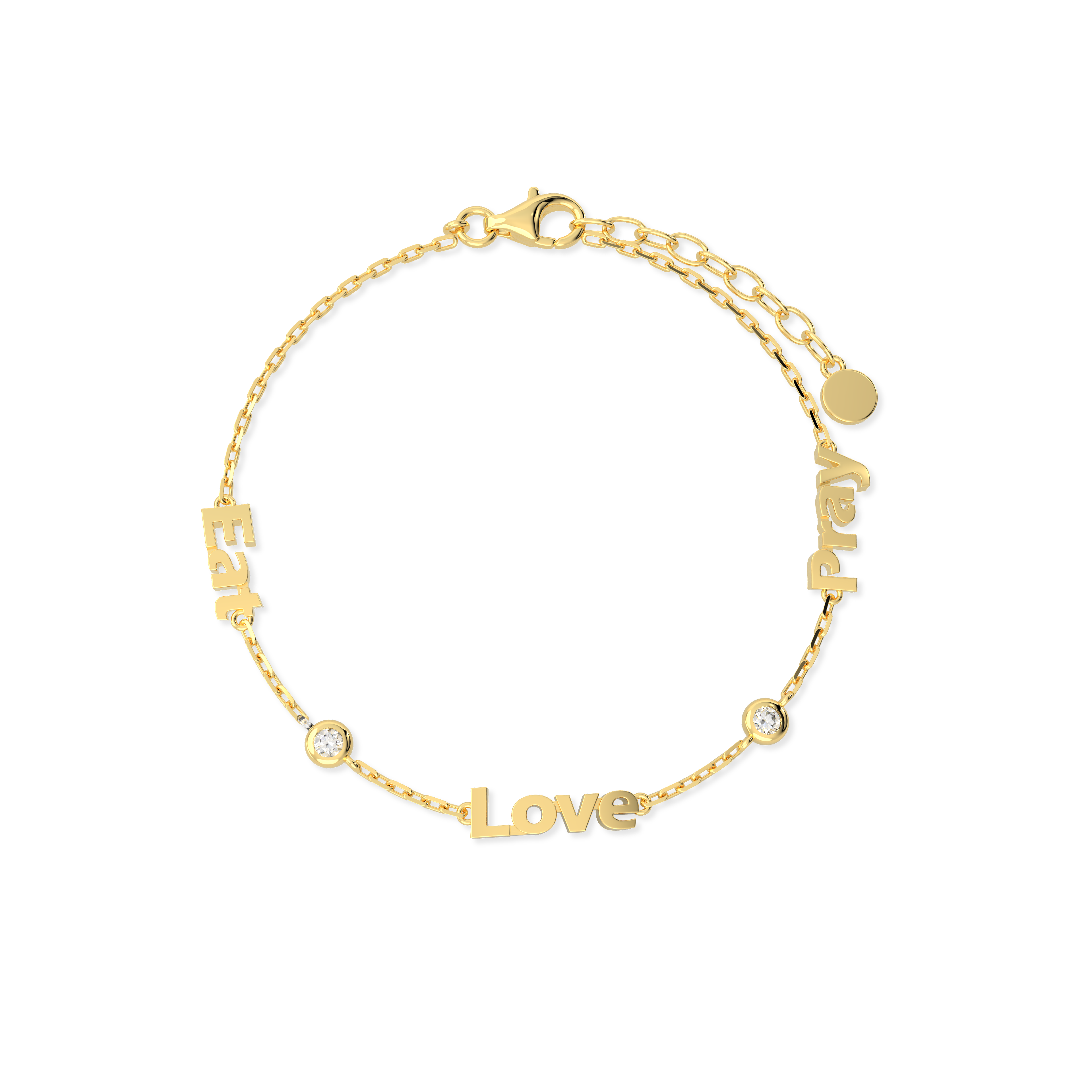 Names Linked by Love Bracelet