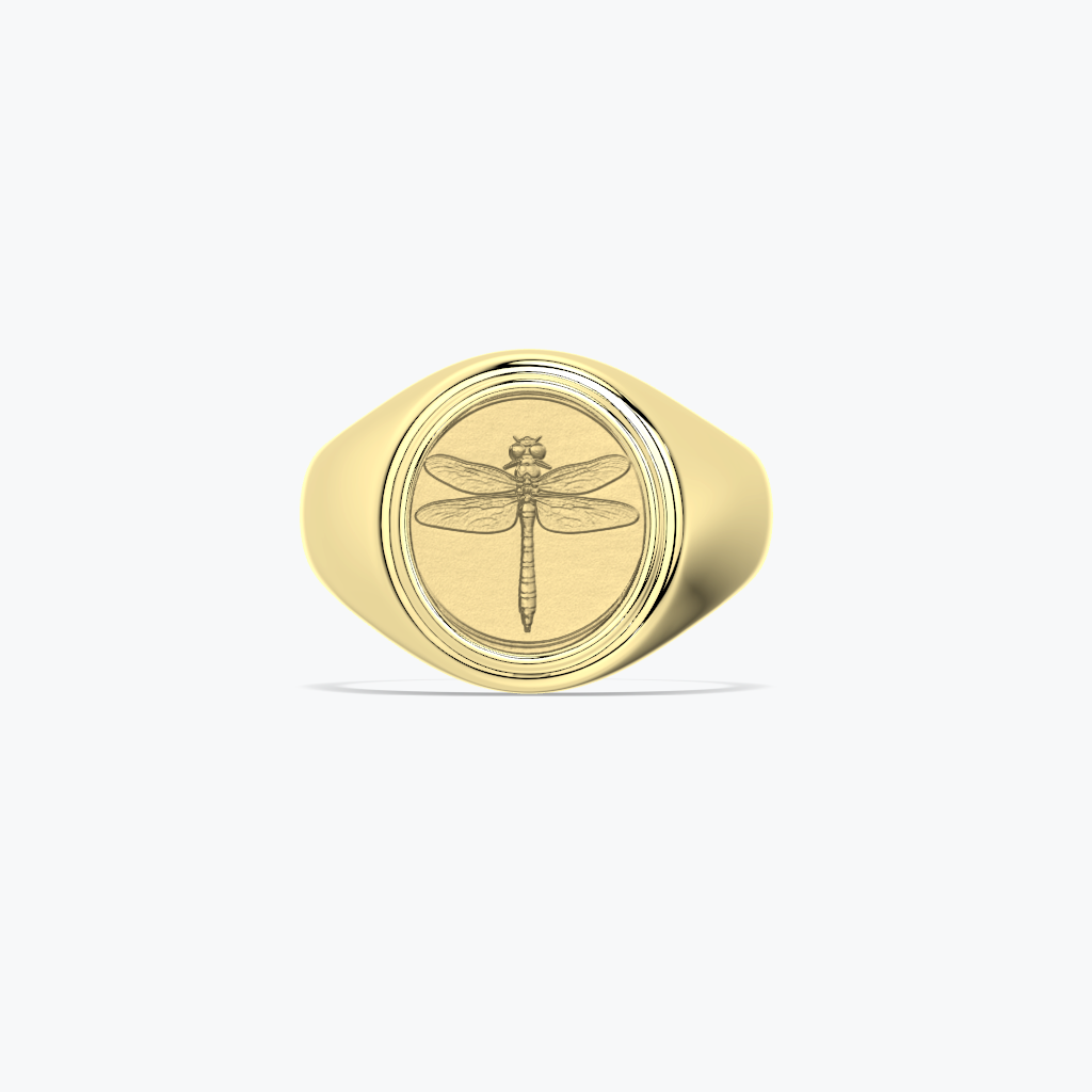 Dragonfly Coin Ring
