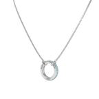 Personalized Circle of Love Family Name Necklace with Customizable Birthstones & Custom Greeting Card
