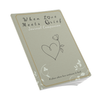 When Love Meets Grief Journal — Softcover Grief Companion Notebook — Gray Yellow Green