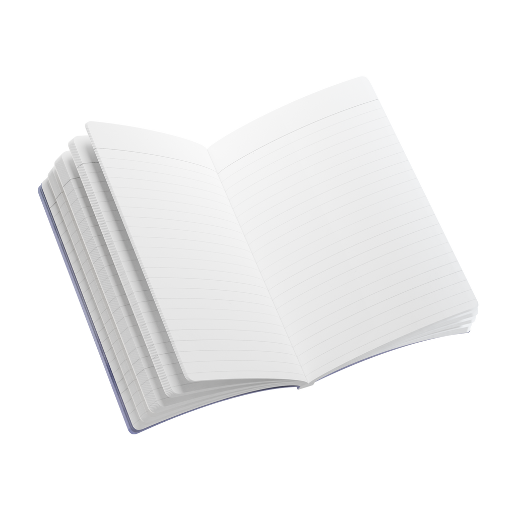 When Love Meets Grief Journal — Softcover Grief Companion Notebook — Gray Blue
