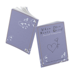 When Love Meets Grief Journal — Softcover Grief Companion Notebook — Gray Blue