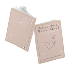 When Love Meets Grief Journal — Softcover Grief Companion Notebook — Light Orange