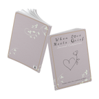 When Love Meets Grief Journal — Softcover Grief Companion Notebook — Light Gray