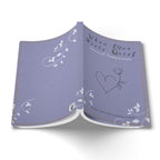 When Love Meets Grief Journal — Softcover Grief Companion Notebook — Gray Blue