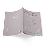When Love Meets Grief Journal — Softcover Grief Companion Notebook — Light Gray
