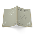 When Love Meets Grief Journal — Softcover Grief Companion Notebook — Gray Yellow Green