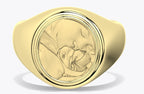 Personalized Photo & Engraved Coin Ring