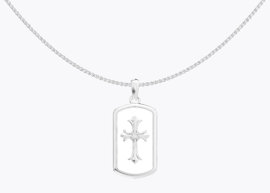 Personalized Faith Cross Photo Necklace