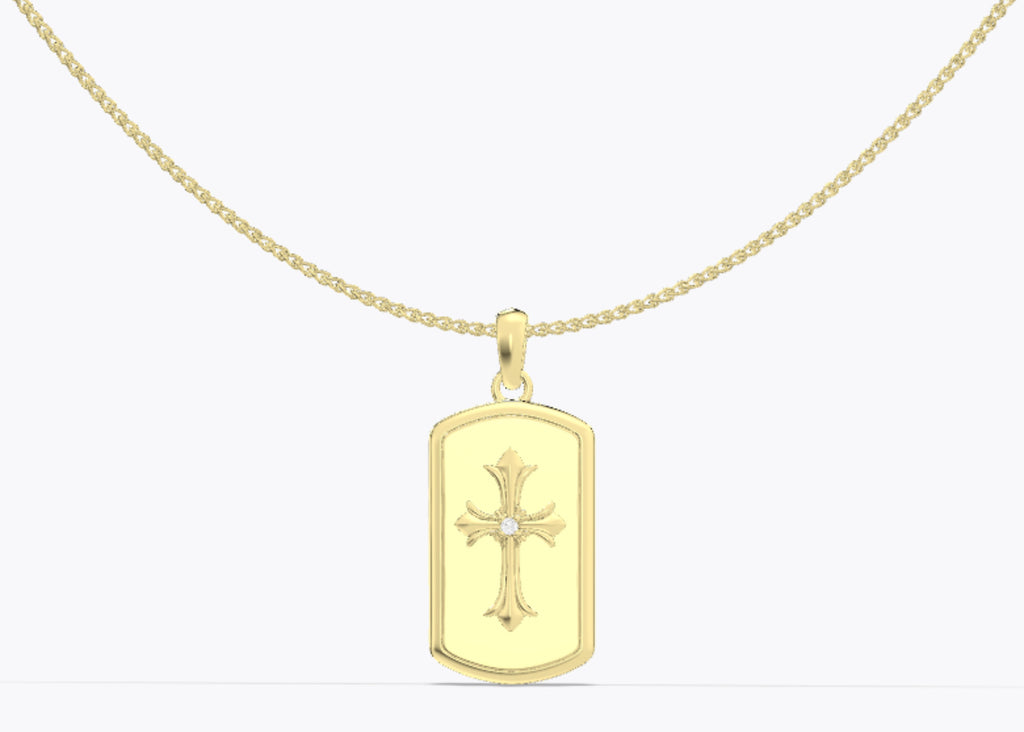 Personalized Faith Cross Photo Necklace