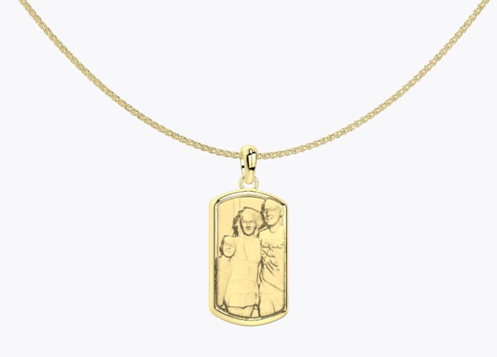 Personalized Faith Cross Photo Necklace