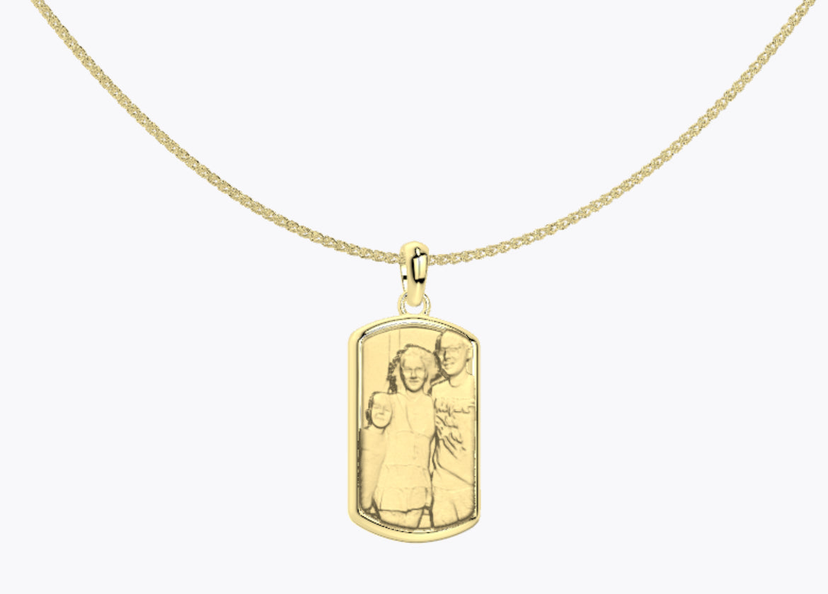 Personalized Faith Cross Photo Necklace