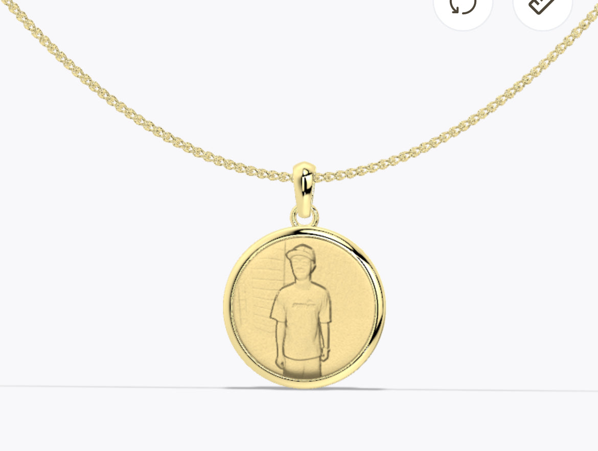 Personalized Faith Cross Photo Necklace