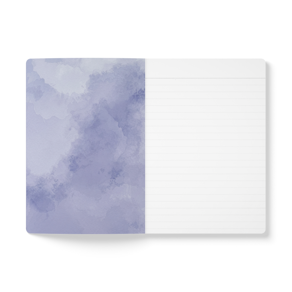 When Love Meets Grief Journal — Softcover Grief Companion Notebook — Gray Blue
