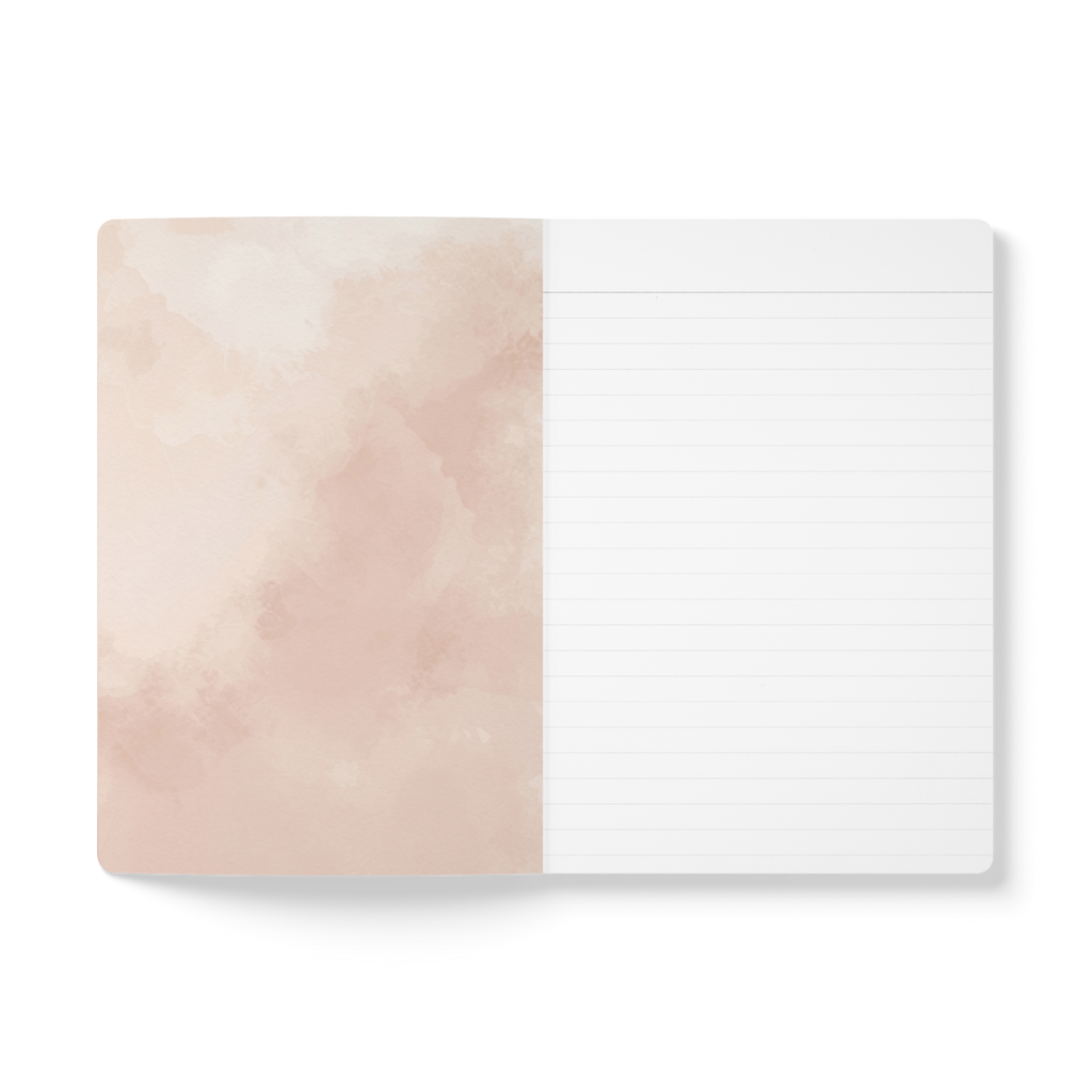 When Love Meets Grief Journal — Softcover Grief Companion Notebook — Light Orange