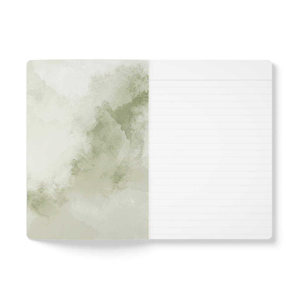 When Love Meets Grief Journal — Softcover Grief Companion Notebook — Gray Yellow Green