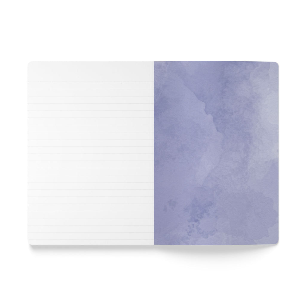 When Love Meets Grief Journal — Softcover Grief Companion Notebook — Gray Blue
